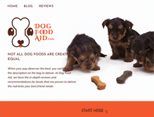 Tablet Screenshot of dogfoodaid.com